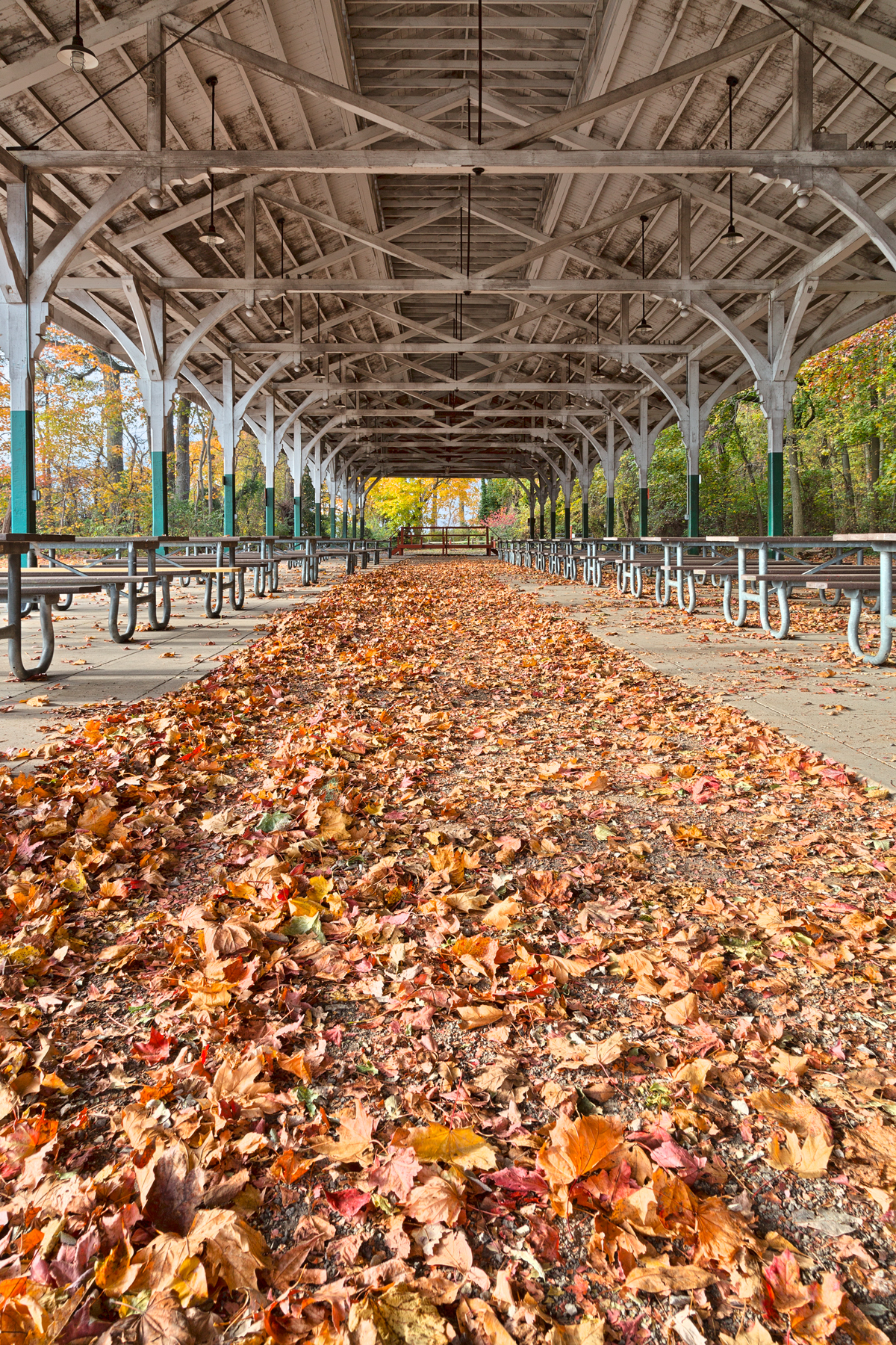 North point trolley pavilion - hdr photo