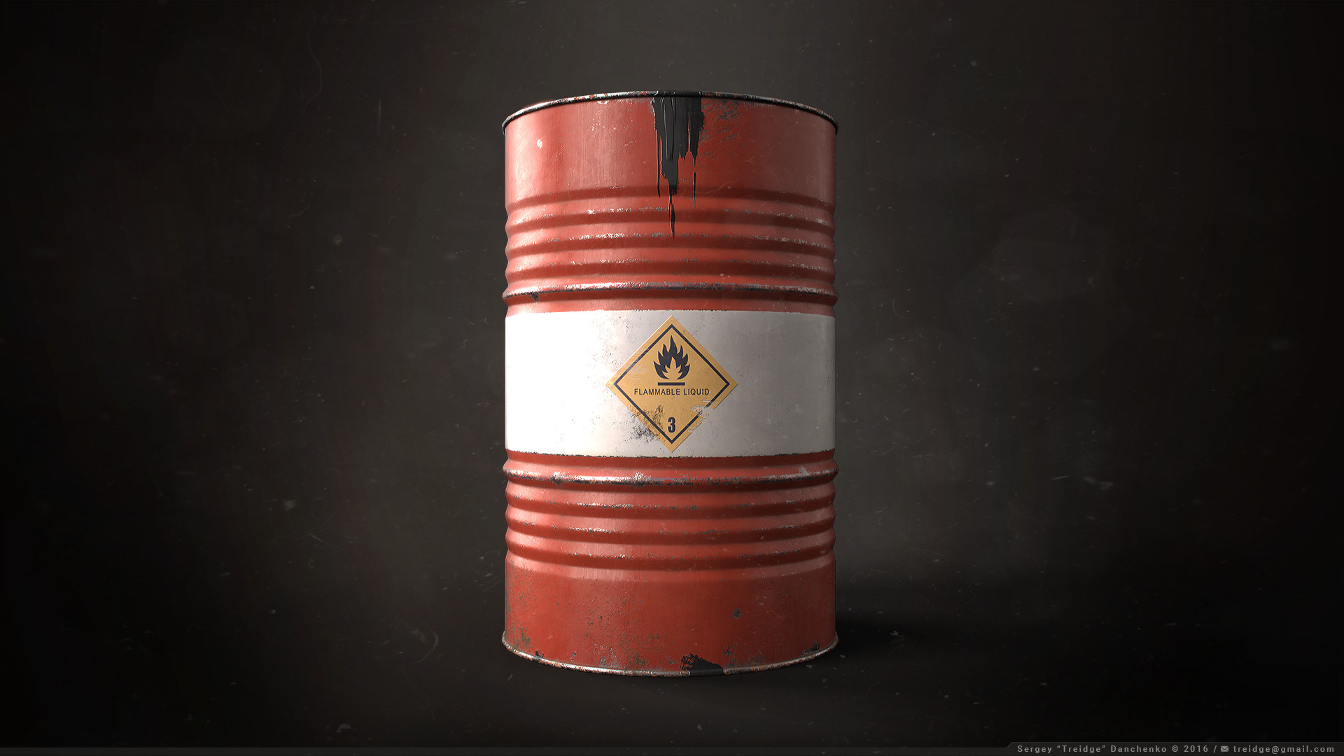 ArtStation - Oil Drum / Barrel Prop, Sergey Danchenko