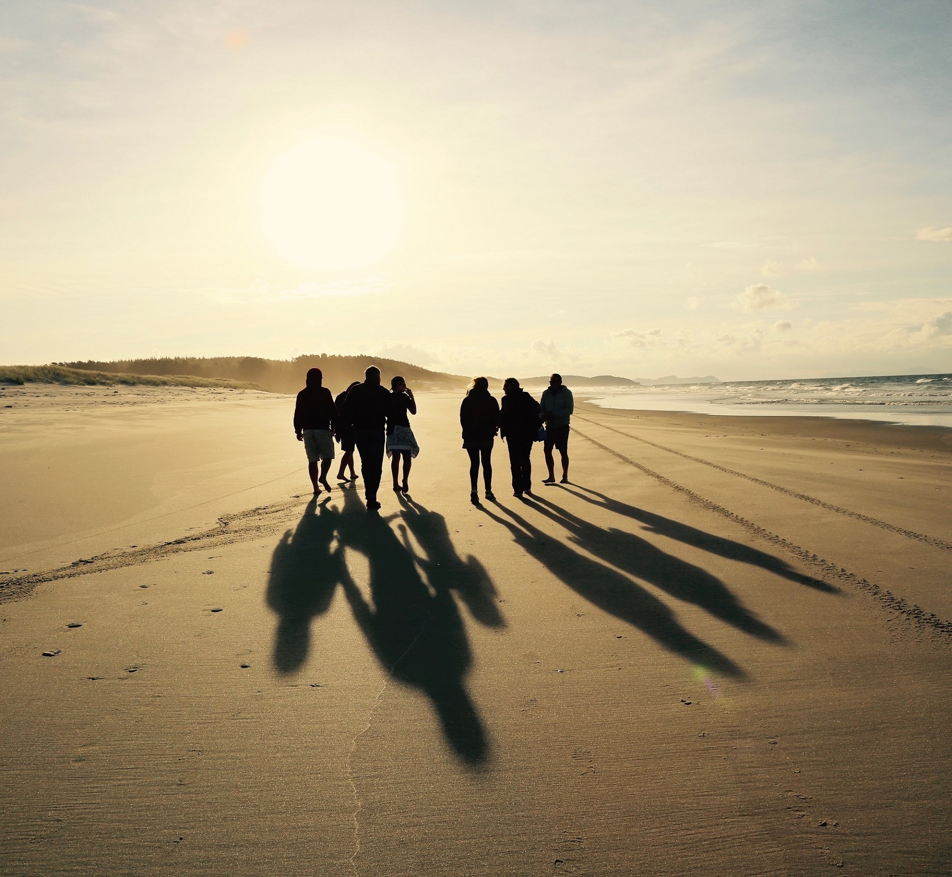 People on the beach photo