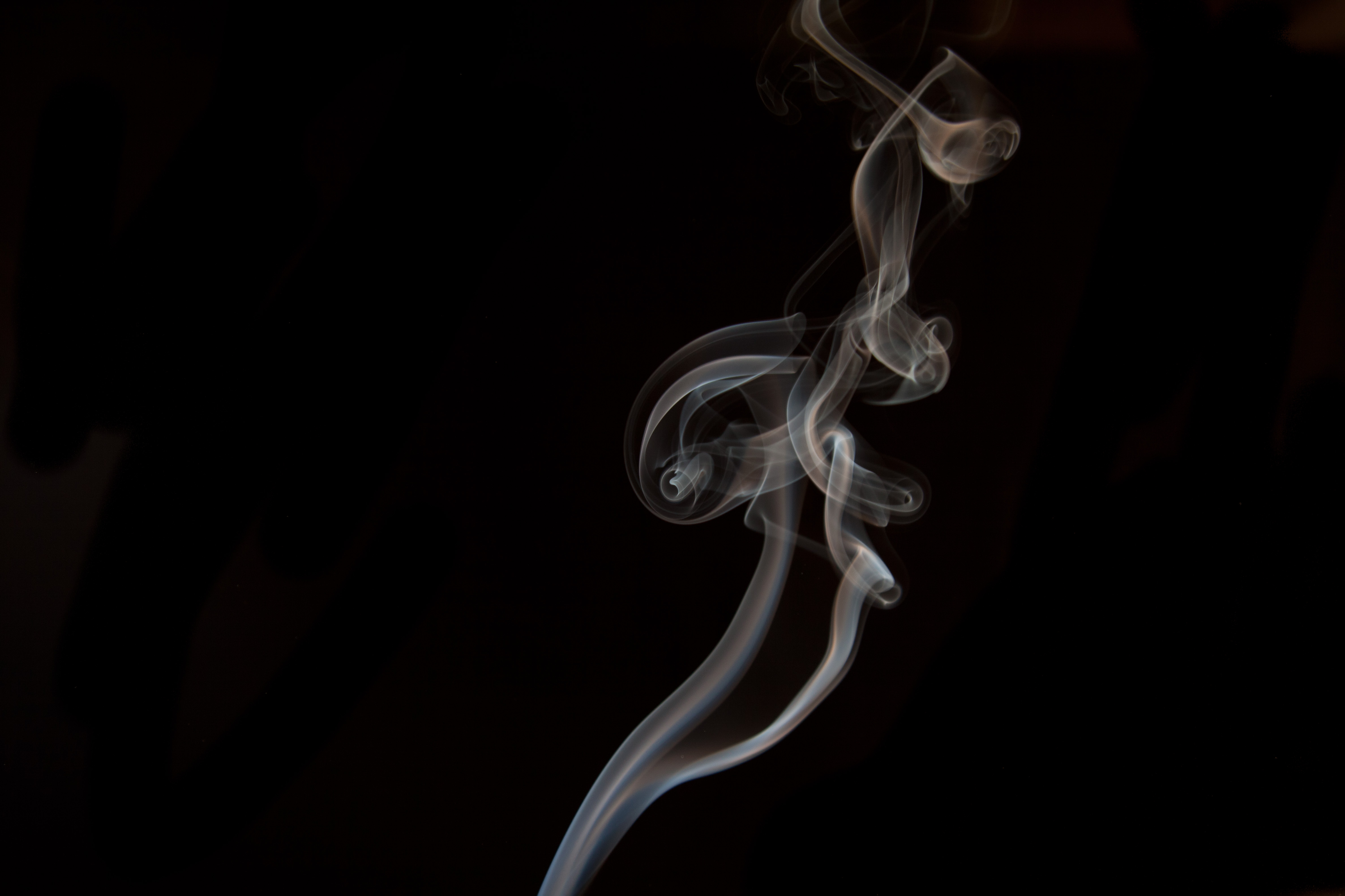 Smoke on black photo