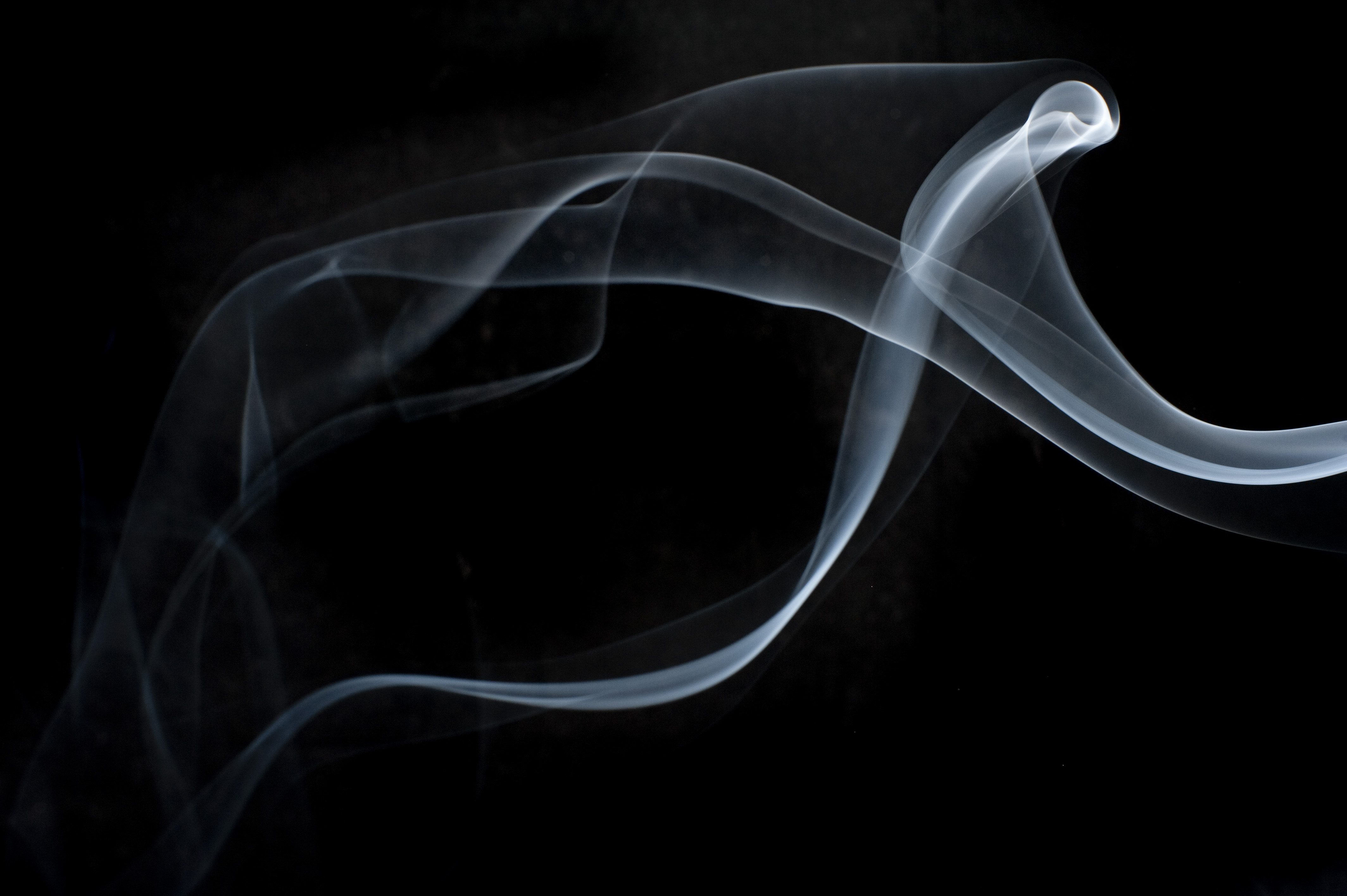 Smoke on black photo