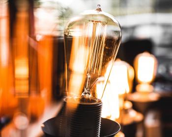 Light Bulb in Macro Shot Photography