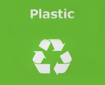 Plastic recycle sign