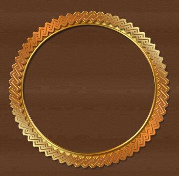 Round Gold Framing