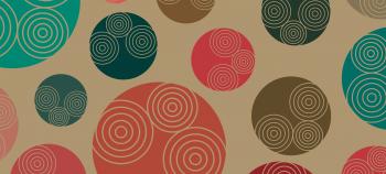 Retro-styled 70s background pattern