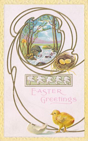 Vintage Easter Greeting Card