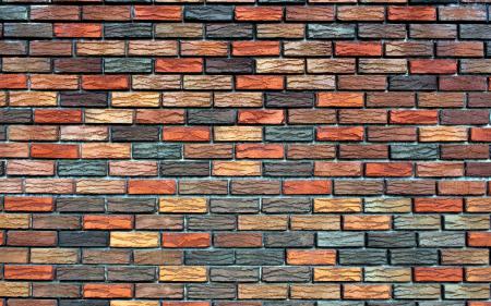 Colored Brick Wall