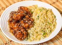 Egg Fried Rice With Teriyaki Chicken