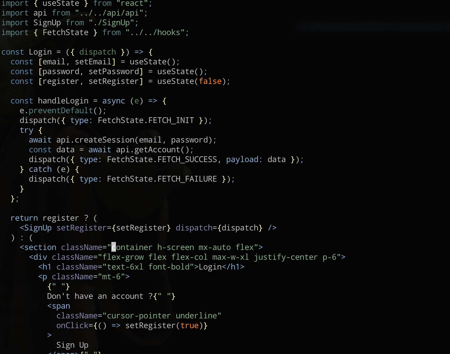 NeoVim cursor moved to the target word after typing an EasyMotion label.