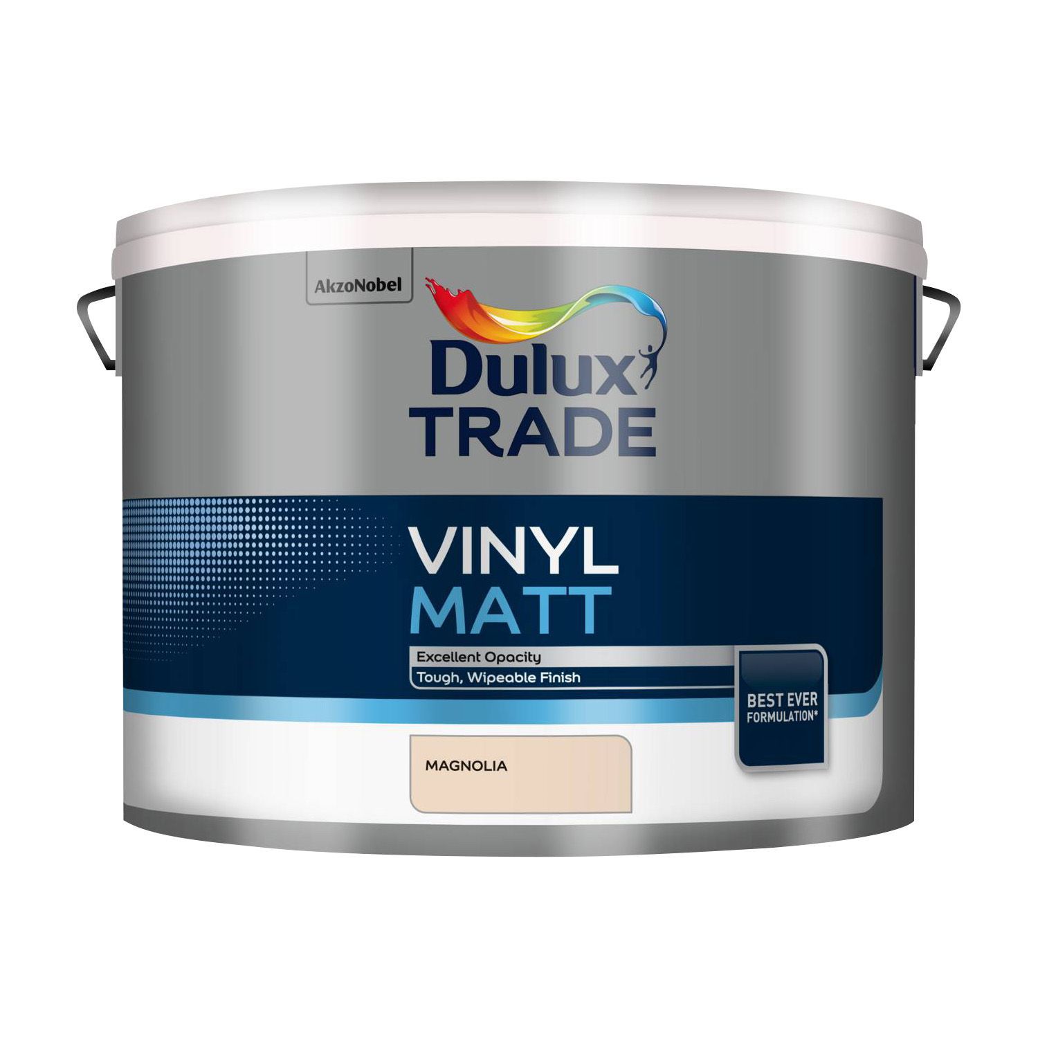  Dulux  Trade Magnolia Matt Emulsion  paint 10L Departments 