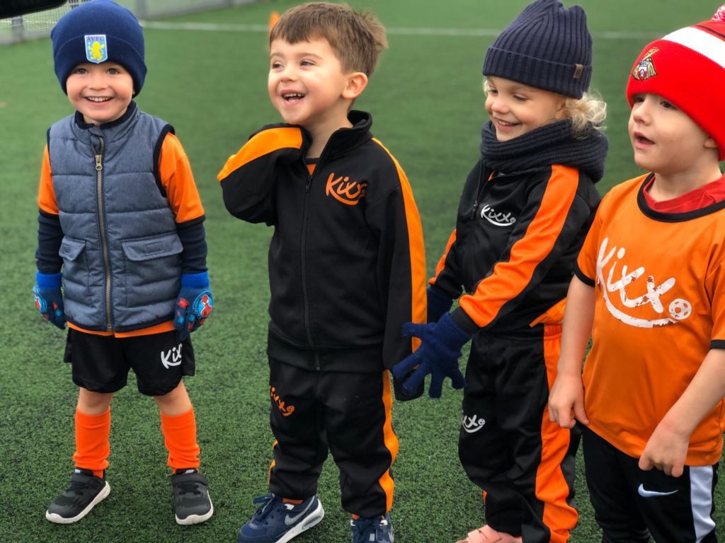 group of boys at Kixx football academy for kids