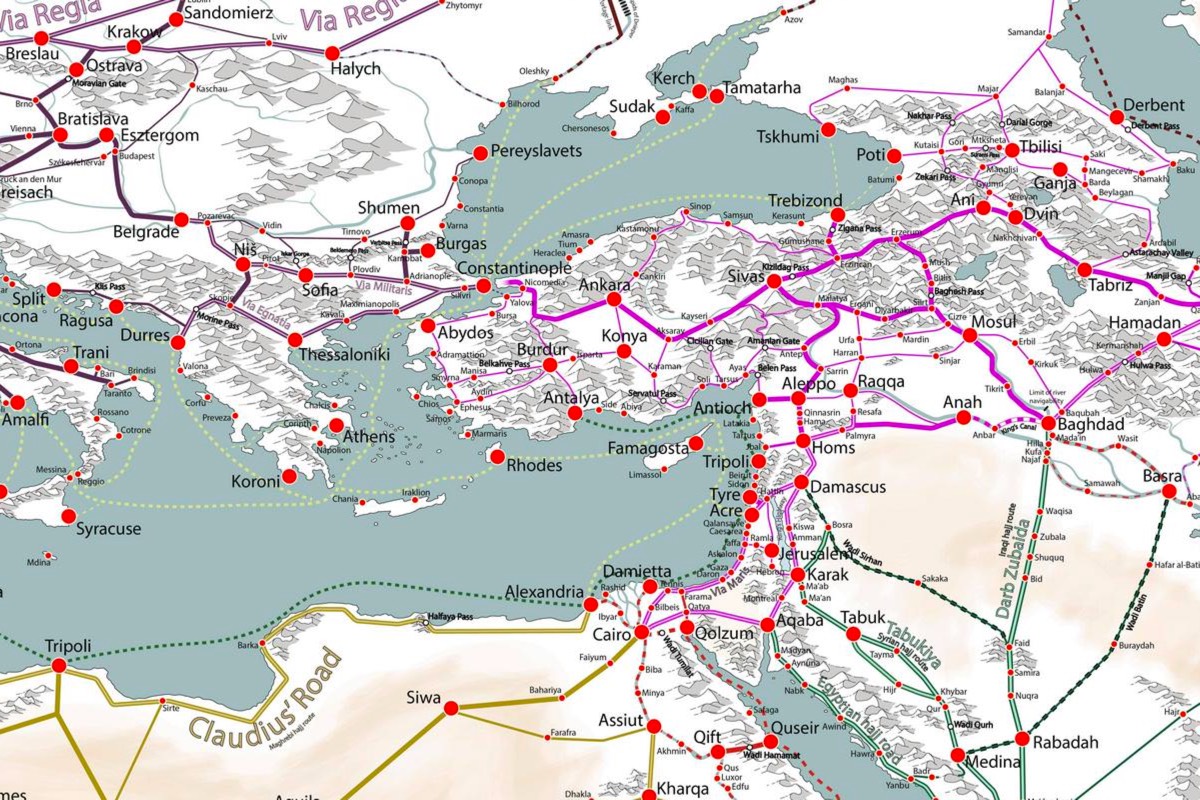 Mediterranean Sea Trade Map