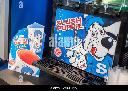 Slush Puppie machine Stock Photo