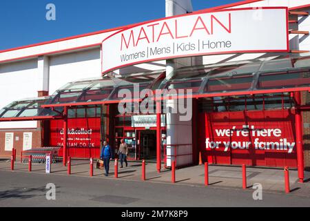 Matalan store entrance Stock Photo