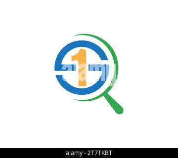 s1 logo design Stock Vector