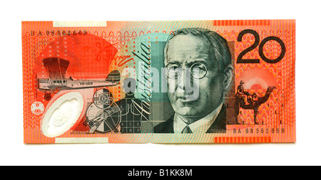 Australia 20 Dollar Note Stock Photo