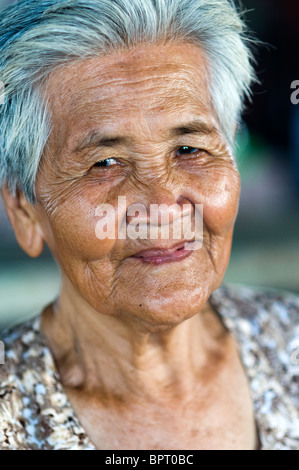 Woman in Takeo, Cambodia Stock Photo