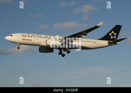 STAR ALLIANCE AVIANCA A330 Stock Photo