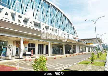 Kalimarau airport in Berau Stock Photo