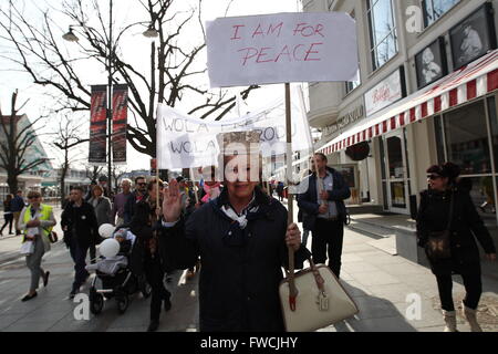 Sopot, Poland 3rd, April 2016 People demonstrate against plans of the ...