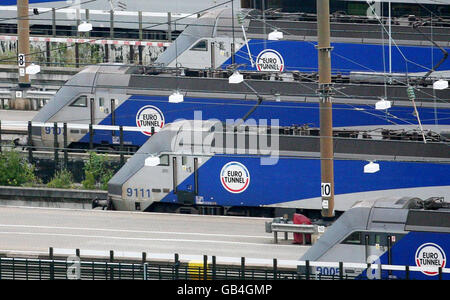 Channel Tunnel Fire Stock Photo