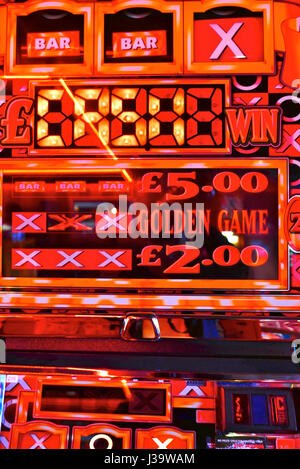 Games in amusement arcade Stock Photo