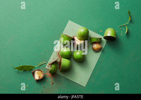 candy green chocolate Stock Photo