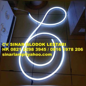 Lampu led neon flex arsitektur