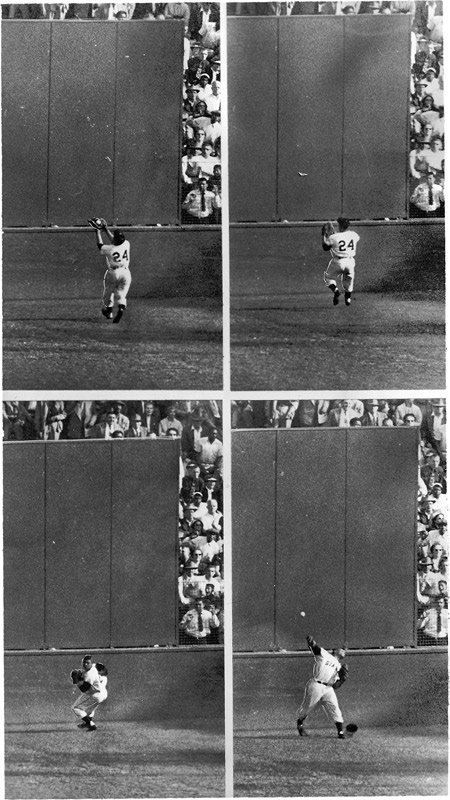 Willie Mays - WILLIE MAYS (B. 1931)<br>The Catch, 1954