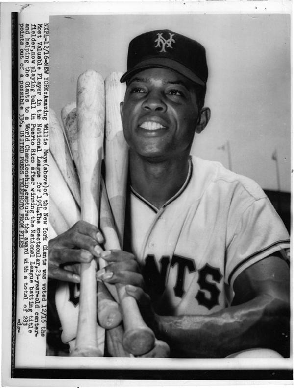 Willie Mays - WILLIE MAYS (B. 1931)<br>MVP, 1954