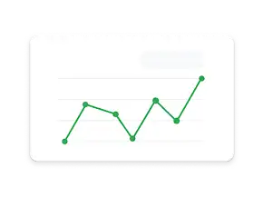 Gráfico de linha mostrando o aumento de conversões até chegar a 100 mil.