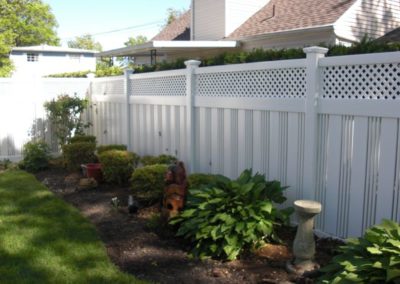 pvc privacy lattice fence