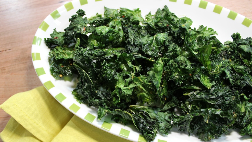 picture of finished dish KALE CHIPS