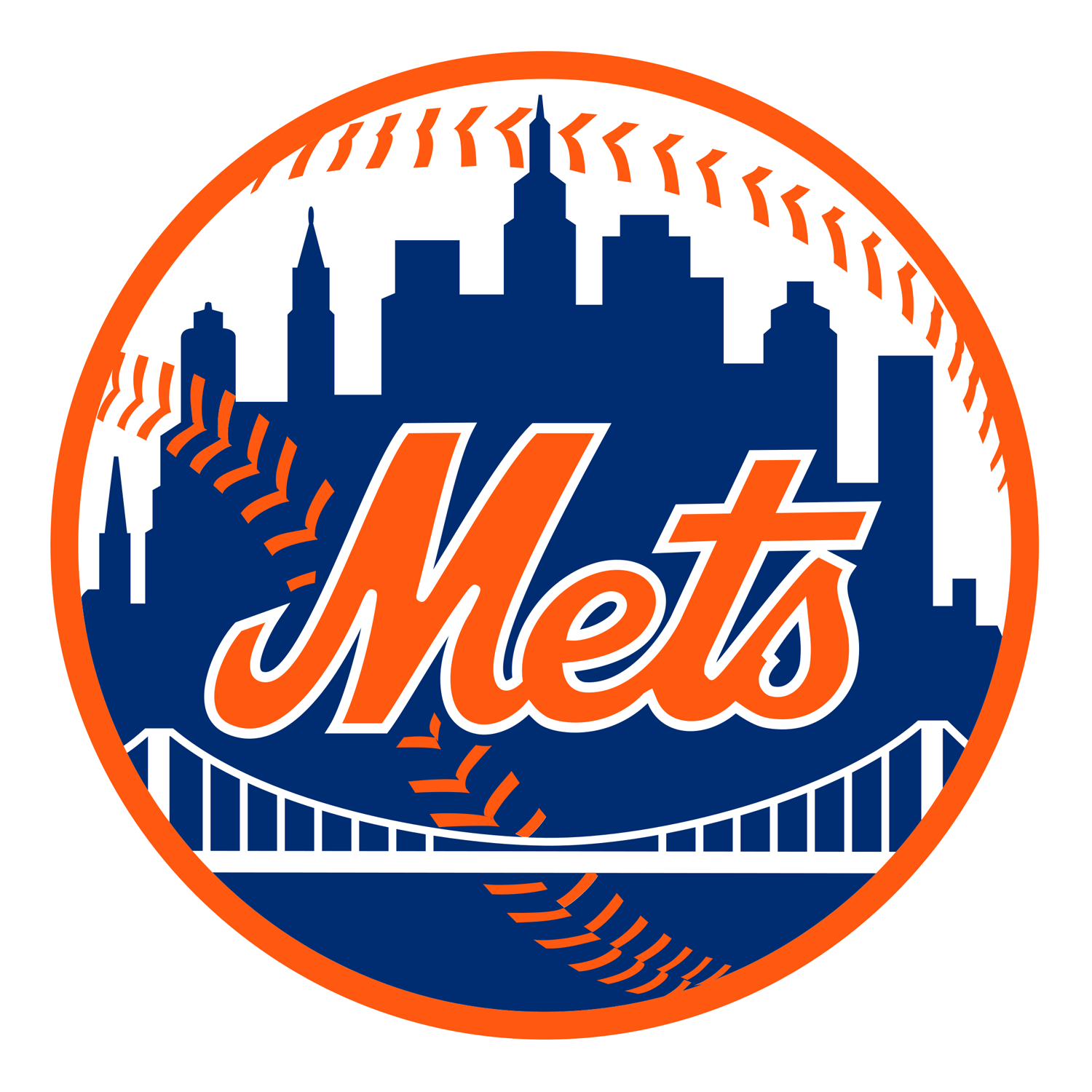 New York Mets logo transparent PNG