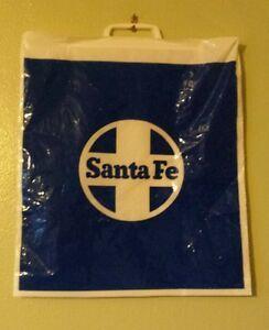 ATSF Logo - VTG NEW NOS COMPLIMENTARY PLASTIC BAG SANTA FE RAILROAD BLUE CROSS ...