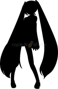 Vocaloid Logo - Amazon.com: VOCALOID HATSUNE MIKU SILHOUETTE LOGO VINYL STICKERS ...