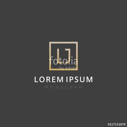 LJ Logo - LJ. Monogram of Two letters L & J. Luxury, simple, minimal and ...