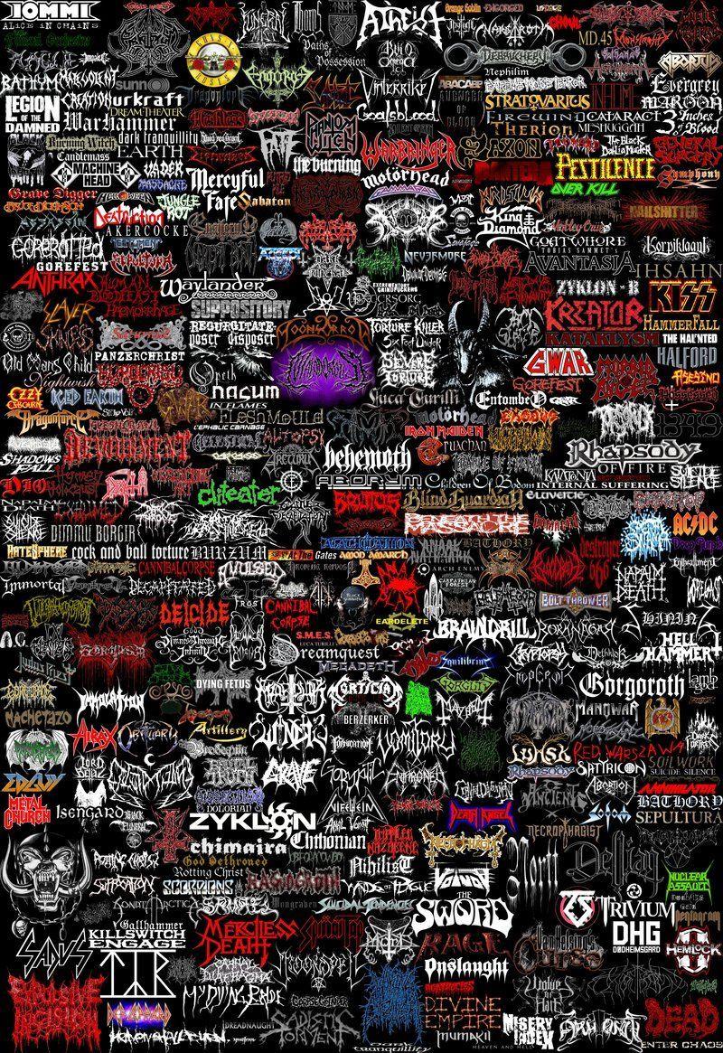 Rock and Metal Band Logo - Metal bands logos | Heavy Metal! \m/ | Pinterest | Metal bands ...