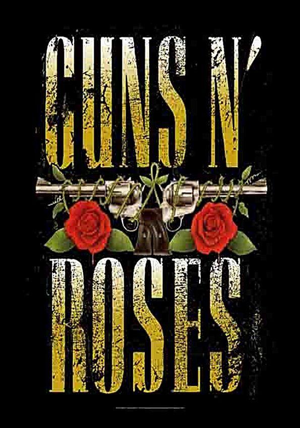 Guns N' Roses Logo - Guns N Roses Logo large fabric poster flag 1100mm x 750mm hr