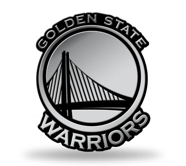 Warriors Logo - Golden State Warriors Logo 3d Chrome Auto Decal Sticker Truck Car Rico