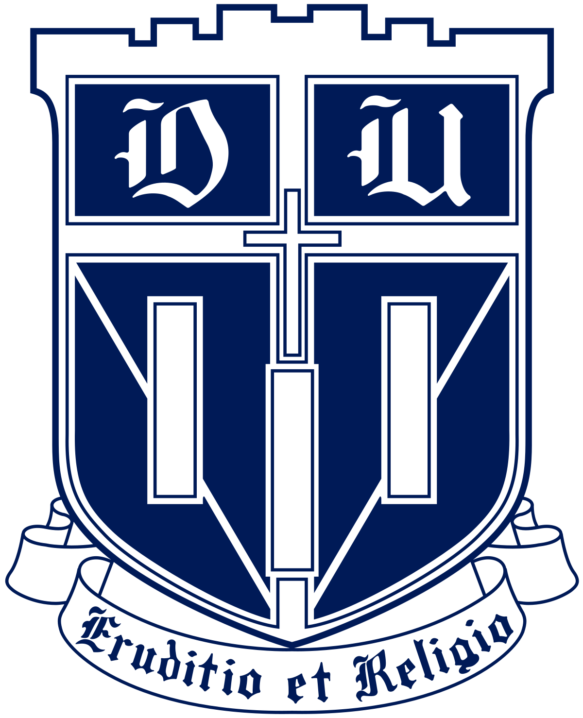 Blue White U Logo - Duke University