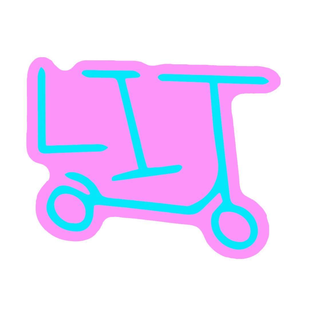 Lit Scooter Logo - Undialed LIT Sticker - Pink and Blue | The Vault Pro Scooters