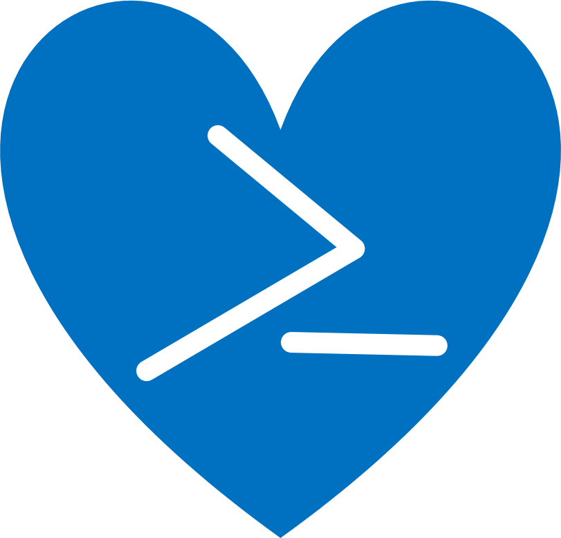 PowerShell Logo - PowerShell Heart Logo | Mandie's Memos