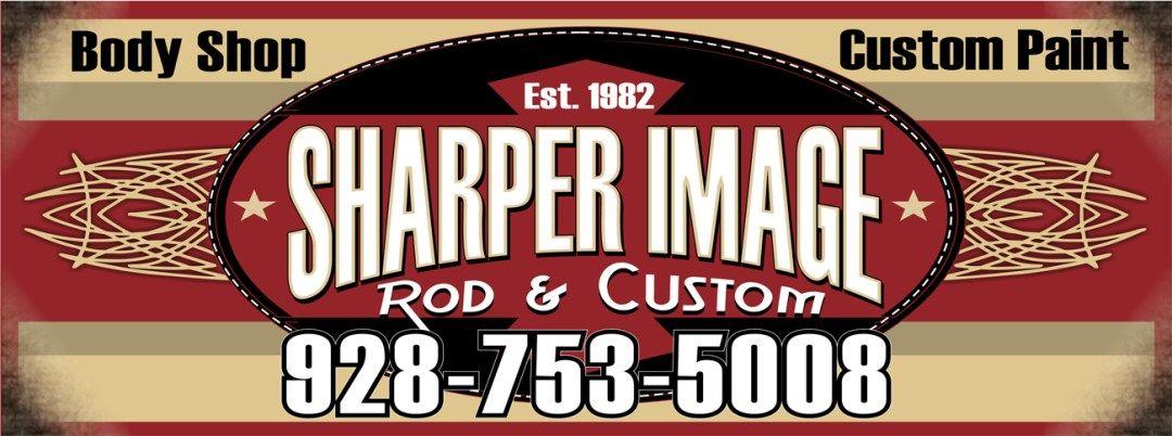 Custom Body Shop Logo - Sharper Image Rod & Custom Auto Body Shop | Kingman Merchants Mall