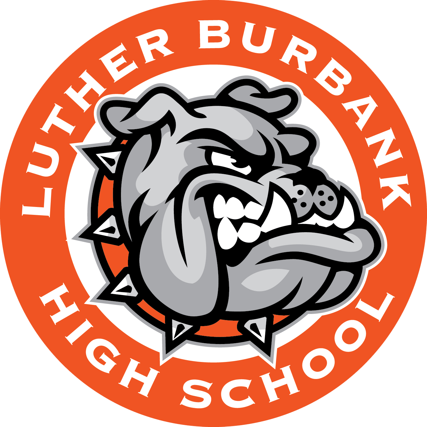 High School Bulldog Logo - Luther Burbank High School