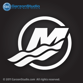 Mercury Outboard Logo - Mercury Outboard M logo decal | MercuryDecals.com