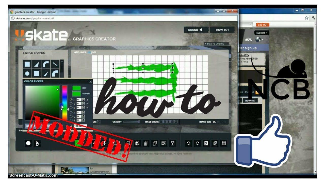 Skate 3 Logo - How to get custom graphic in skate 3 :2018: - YouTube