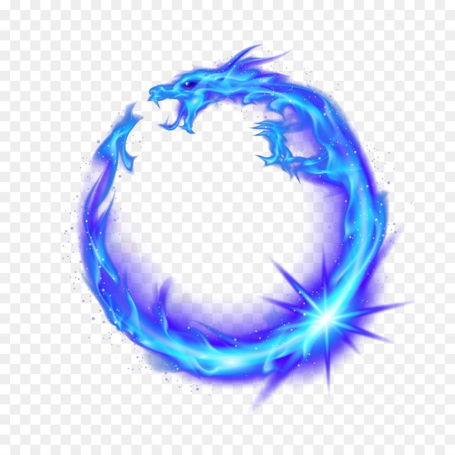 Chinese Blue Dragon Logo - Flame Fire Combustion Dragon png download