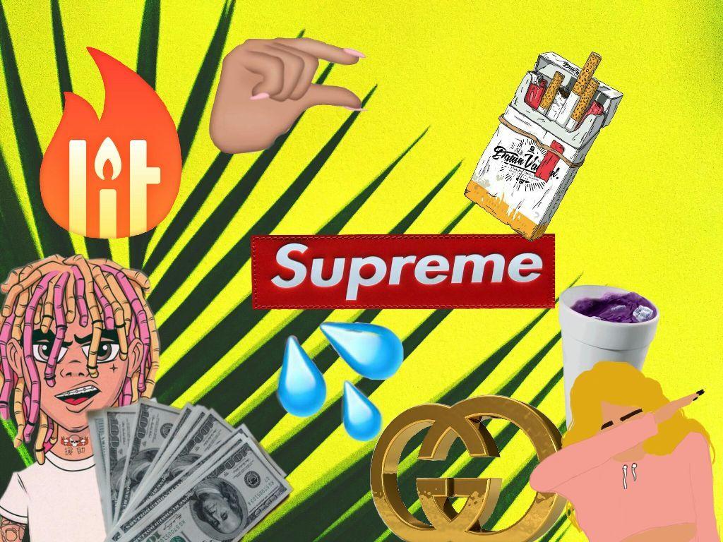 Lit Supreme Cartoon Logo - Savage lilpump supreme lit - Image by Ashley