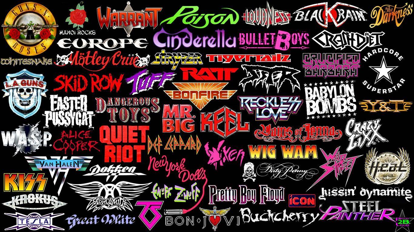 80s Rock Band Logo - metal music charicatures | Wallpapers: Bands Logos by Proud2BLoud [+ ...